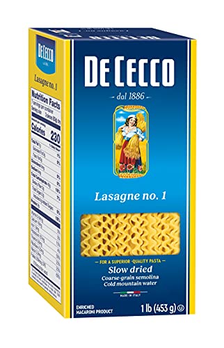 Pasta de sémola de Cecco, Lasaña No.1, 1 libra
