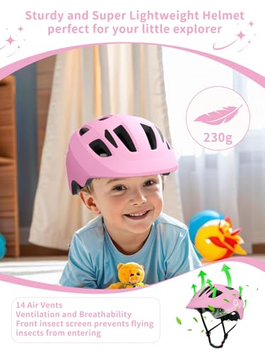 Image of XJD Toddler Helmet Kids Bike Helmet for Infant /Baby Multi-Sport Adjustable Skateboard for Kids Boys Girls Lightweight for Age 1 and Older