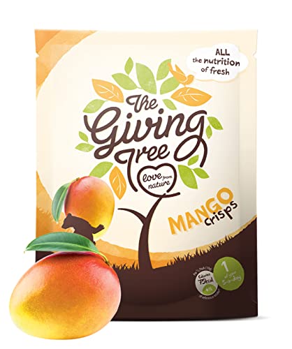 The Giving Tree - Cuñas de mango crujientes liofilizadas, veganas sin gluten, 38 g, paquete de 6 Cover