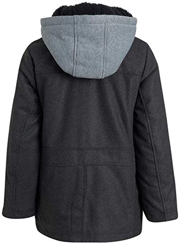 Urban Republic Boys Wool Blend Hooded Peacoat With Faux-Fur Lining And Pockets thumb #5