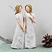 BORLESTA Sister Gifts - Sister Birthday Gift Ideas,Gifts for Sister from Sister - My Sister My Friend Walk with Me - Sculpted Hand-Painted Sister Gift Figurines