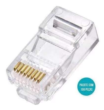 Kit 100 Conectores Rj-45 Cat5e Gigabit Ethernet 30m Gold | Amazon