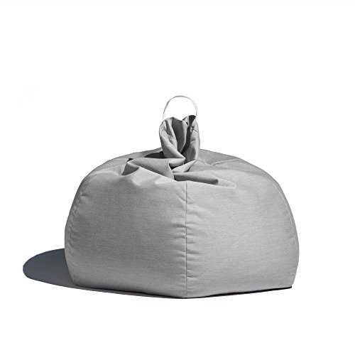 Jaxx Kiss Bean Bag Chair | Casual Poolside & Patio Seating | Sunbrella, Granite Gray #TOP3