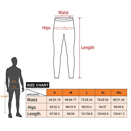 MEETWEE Pantalón Térmico Hombre Ropa Interior Térmica Funcional Calzoncillos Largos Leggins Termo para el Invierno Deporte Running Esquiar Senderismo - imagen 7