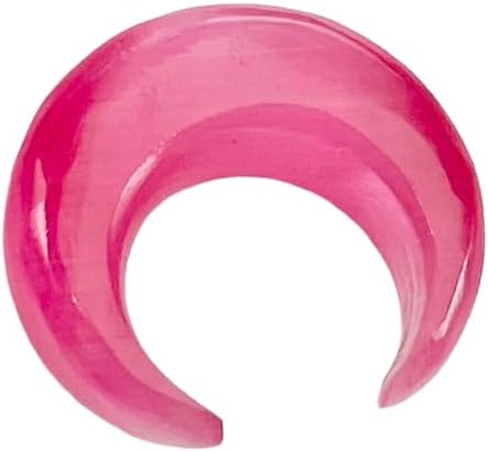 Pink Cat’s Eye Stone Tribal Septum Crescent Pincher | Handmade Body Piercing Jewelry | Stone Septum Ring | Ethnic Boho Nose Jewelry