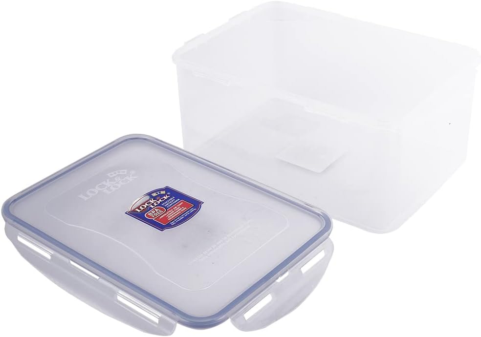LOCK & LOCK 122-Fluid Ounce Rectangular Food Container, Short, 15-Cup