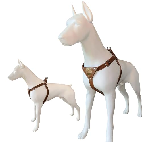 Dogdom Padded Chest Leather Harness