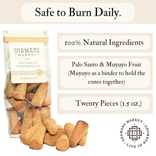 Shamans Market Palo Santo Cones - 20 Cones #TOP5