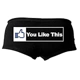 Hot Leathers You Like This Ladies Boy Shorts (Black, X-Large)