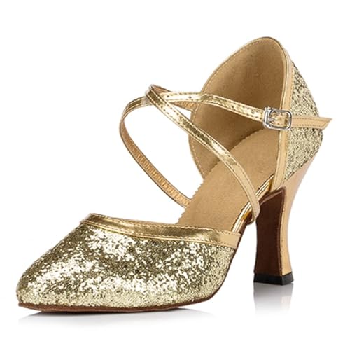Chaussures modern jazz femme or Style3 Gold B talon 8cm taille 35
