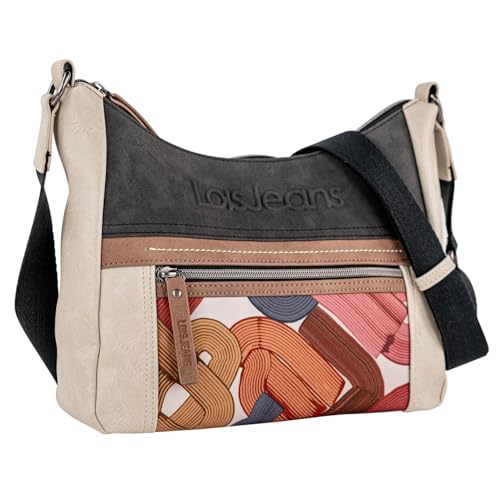 Lois - Bolso Bandolera Mujer Versátil para Diario y Viajes Estilo Casual Urbano Práctico Compacto Moda Bolsos Bandolera., Negro