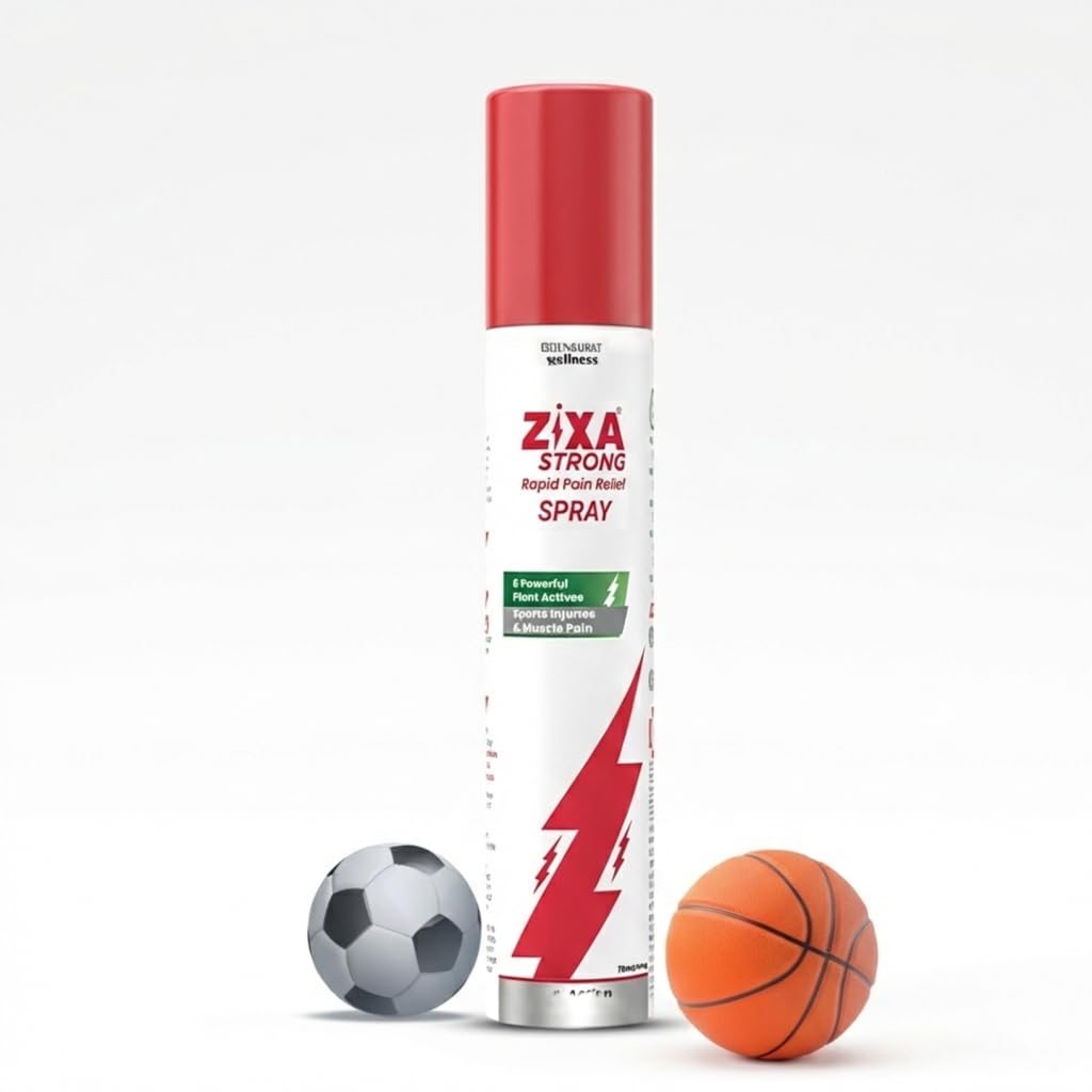 Strong Spray : Rapid Pain Relief for Muscle, Knee, Joints, Shoulder, Body, Leg and Back Pain – Fast-Acting Hot & Cold Therapy with 6 Effective Plant Actives, 75ml (Pack of 1)