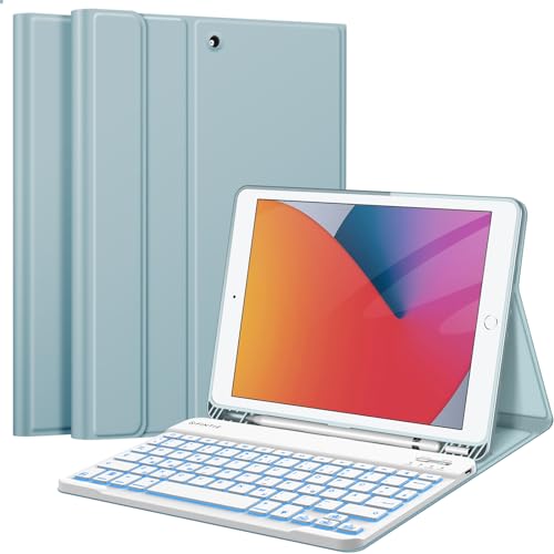 FINTIE Hülle mit Tastatur für iPad 9./8./7. Generation (10.2 Zoll) – Ansicht 1