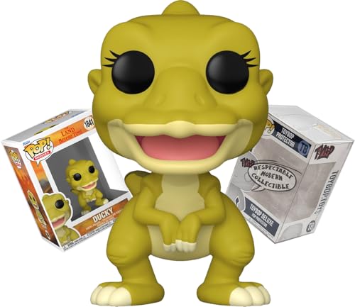 Funko The Land Before Time Ducky Saurolophus + ToyBop Protector: Pop! Movies Vinyl Figure (Bundled with Pro-Deluxe Pop Protector Collector Case Box Gift Set)