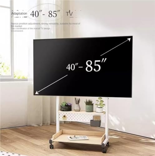 Soporte móvil para TV de 40-85 pulgadas ajustable en altura miniatura 3