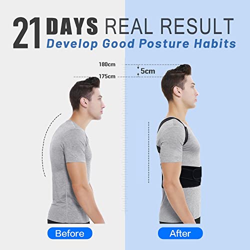 Free Size Posture Corrector For Men And Women Back Support Belt For Back Pain Relief Back Straight And Shoulder Support Belt (Universal Size)