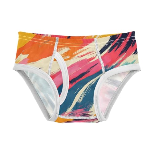 KLL Tigers Stripes Pattern Little Boys Cotton Boxer Briefs Cute Undies