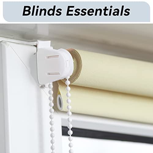 Ailvor Rollo Halterung Fenster, 17mm Ersatzteile Doppelrollo Klemmhalter, Klemmfix Roller Blind, Beschläge Set für Verdunkelungsrollo, Seitenzugrollo, Doppelrollo (2 Kit, Weiß)