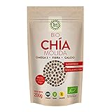 SOLNATURAL Semillas DE CHIA MOLIDAS Bio 200 g, Estándar, Único