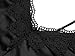 miduo Womens Fashion Satin Tank Tops V Neck Silk Lace Trim Button Cami Shirts Spaghetti Straps Camisole Sleeveless Tank Tops Blouse Black M