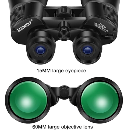 Binoculares profesionales zoom 10-38X60 HD de alta potencia miniatura 5