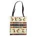 Cute Kokopelli Native American Southwest Boho Desert Pattern Tote Bag