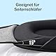 INNELO Schlafmaske für Seitenschläfer, Verbesserte 3D Lichtblockierende, mit Gehörschutz, Ultraweiche und Bequem Augenmaske, Schlafbrille mit klettverschluss für Frauen,Herren