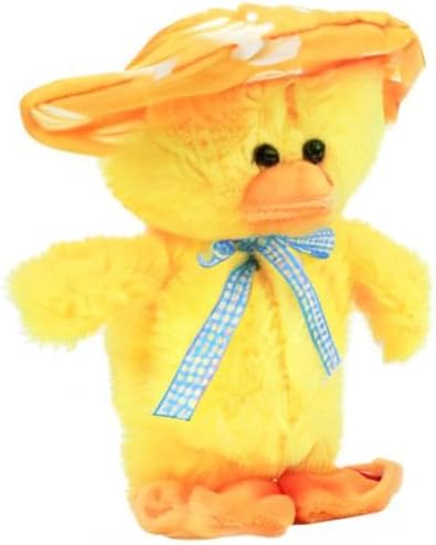 Hopearl Talking Singing Duck Toy Repeats What You Say Walking Duckling Electric Interactive Animated Toy Speaking Plush Buddy Gifts for Toddlers, Yellow, 8'' - Image 8