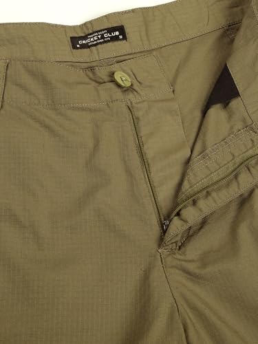 Image of Thomas Scott Men's | Regular Fit | 100% Cotton | Solid | Breathable Lightweight | 6-Pocket Cargo Shorts | Cricket Club Collection