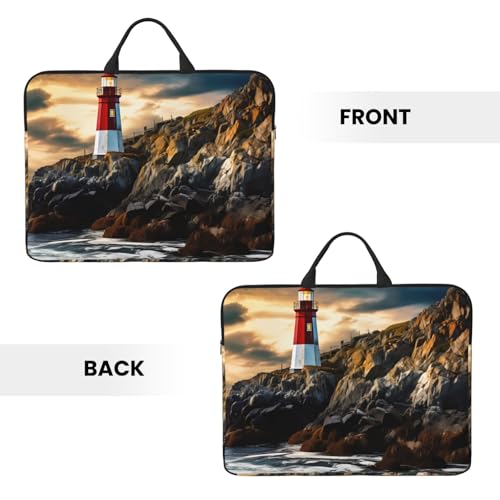 Funda para portátil de 14 pulgadas Nautical Lighthouse miniatura 3