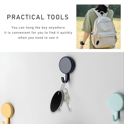Image of 2 PCS Floating Oval Keychain, Foam Floating Keychain for Boating Fishing and Sailing (Black+Blue)