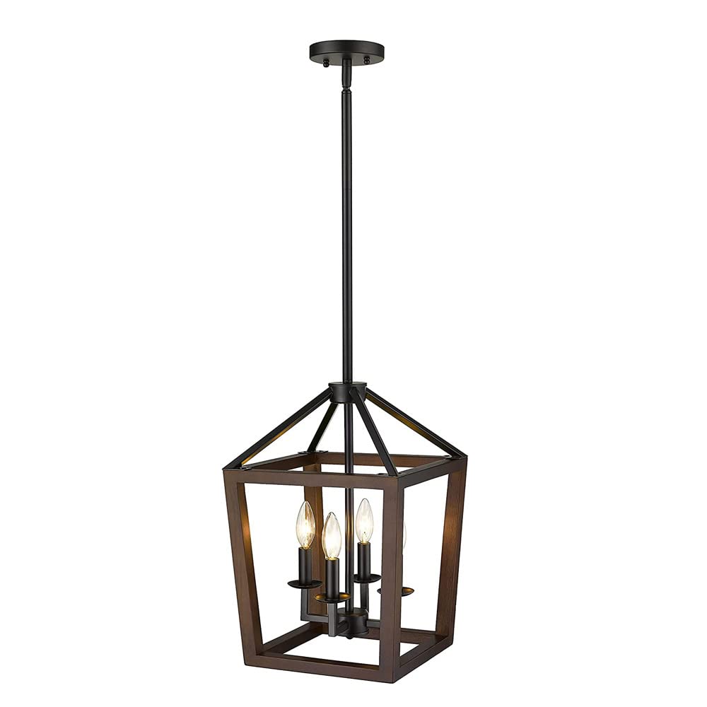 Lustre rustique de ferme compact pour corriger le manque de lumière du foyer
