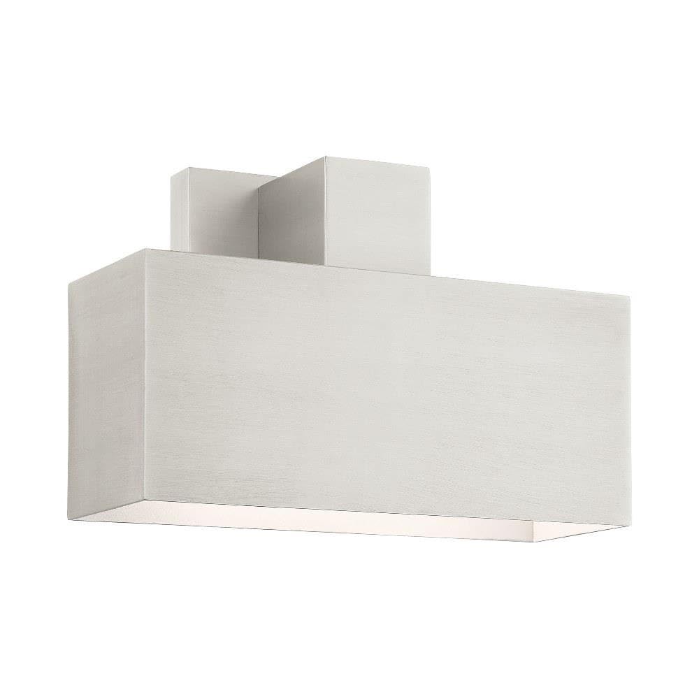 Livex Lighting Lynx 1 Light Brushed Nickel Outdoor ADA Wall Sconce
