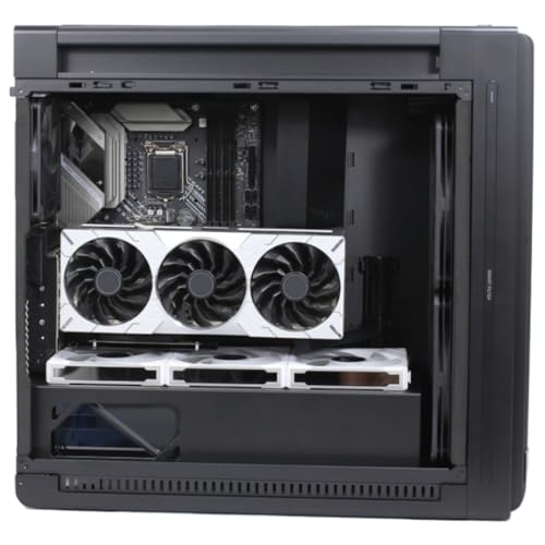 Soporte vertical para tarjeta gráfica metálico blanco miniatura 3