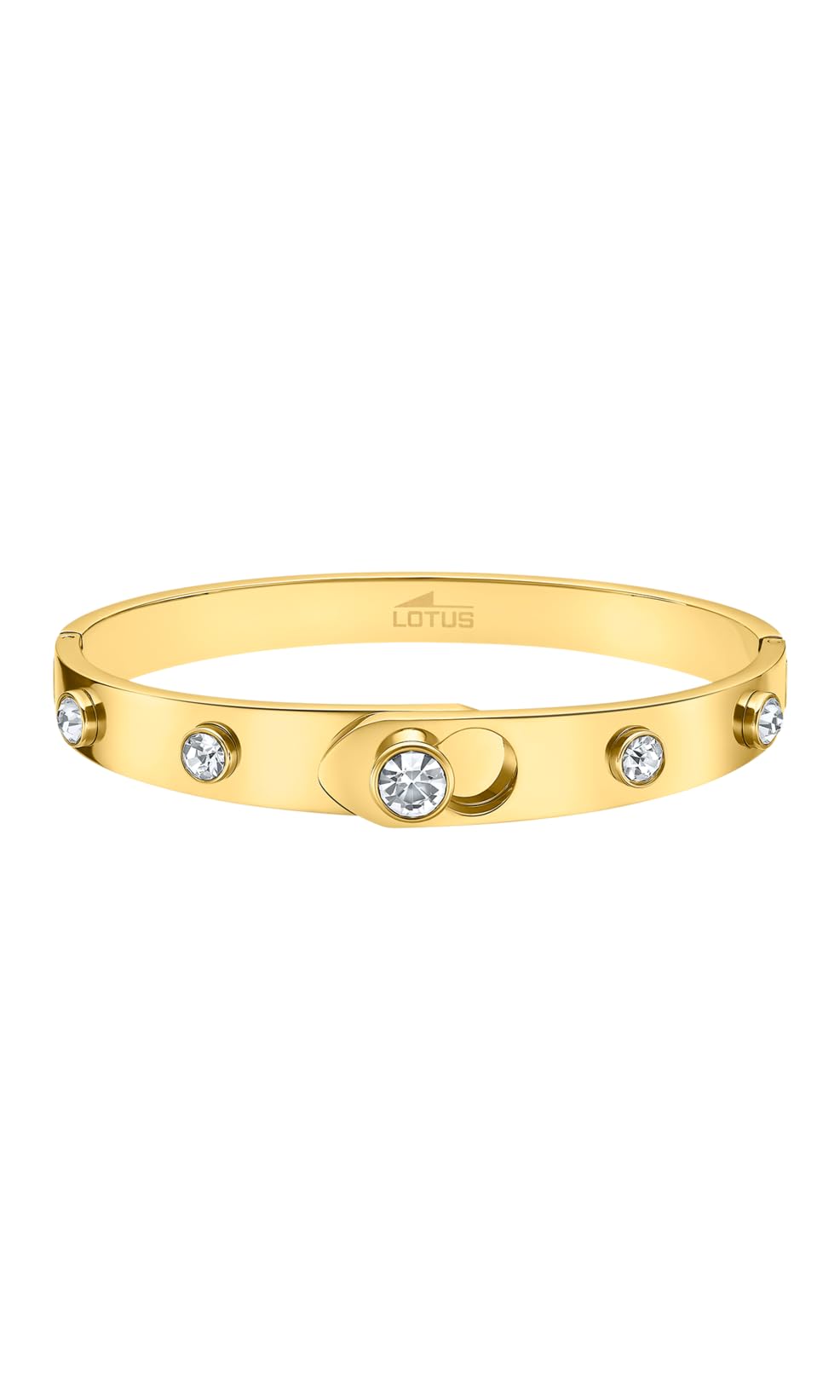LOTUS STYLE Pulsera Acero Inoxidable Mujer LS2309-2/2 - Sofisticado Brazalete con Pulido y Acabado Refinado - Special Prices - Pulsera Dorada 6,1 cm - Regalo Cumpleaños, Aniversario, Ocasión Especial