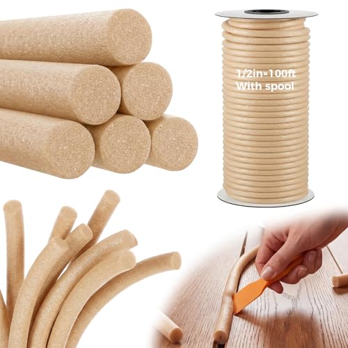 Image of MotiMind Foam Backer Rod for Gap, 1 /2 Inch X 100 ft, Sandy, 1 Roll
