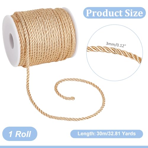 Cordón de honor dorado para graduación y decoración de eventos de 32 yardas 3