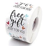 Littlefa Cute Just for You Stickers, Free Stuff Stickers for Small Business Handmade, Freebies Sticker for Gift Bags Packaging Boutique Stuff 500 PCS