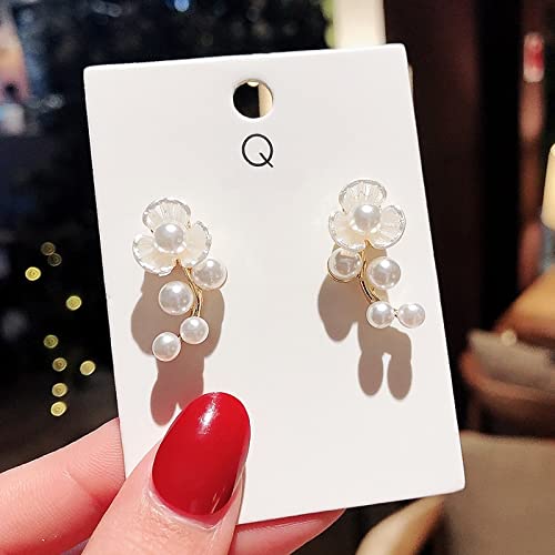 Boucles d'oreilles fleur argent 925 de haute qualité au design géométrique
