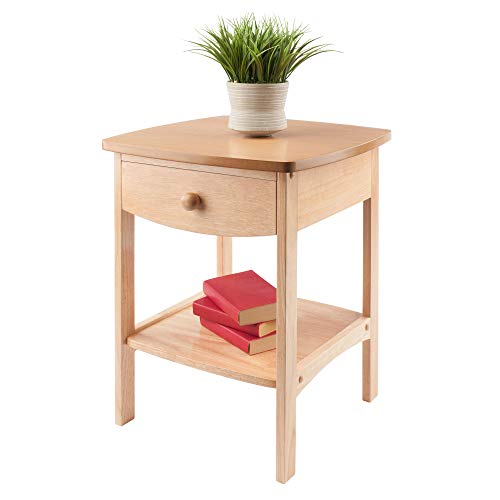 Image of Winsome 82218 Wood Claire Accent Table, Natural 18 inches