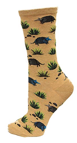 Hot Sox Womens Armadillo Socks, Hemp Heather, 1 Pair, Womens Shoe 4-10