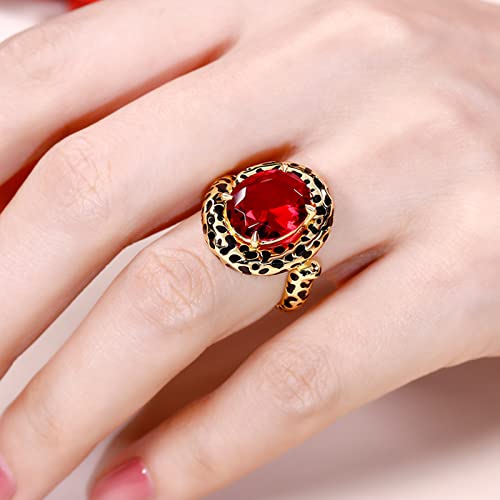 Jeulia Engagement Rings Leopard Print Oval Cut Ring for Women Sterling Silver Wild Beauty Diamond Band for Mother's Day Birthstone Anniversary Wedding Promise Jewelry with Gift Box4