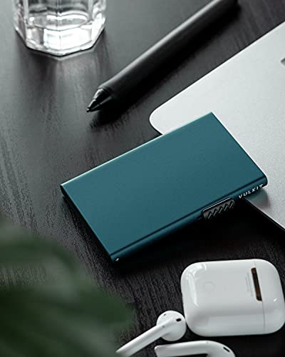 Image of VULKIT Minimalist Credit Card Holder Pop Up Cards RFID Protection Slim Metal Wallet