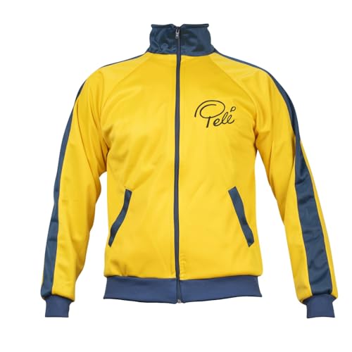 Chaqueta de fútbol retro amarilla JL Sport para lucir en el estadio y quedadas casuales