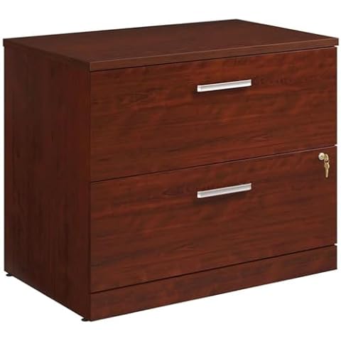 UrbanPro Engineered Wood Lateral Filing Cabinet in Classic Cherry Cover