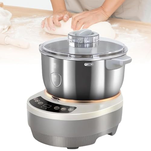 Dough Mixer,Dough Kneading Machine with Thermostatic Fermentation, Non-Stick Stainless Steel Flour Mixer, Smart Timer for Fast Kneading, Ideal for Home Baking