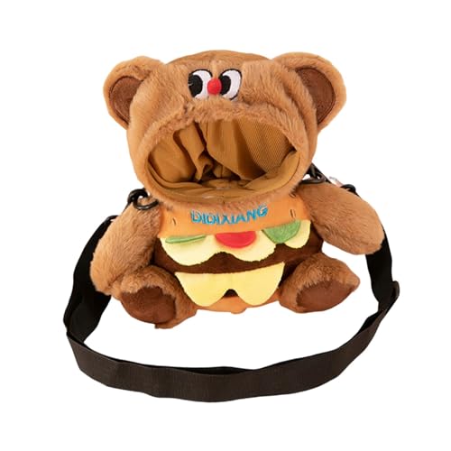 Amagogo Bolsa de Ombro Feminina com Design de Urso para Uso em Festas e Compras