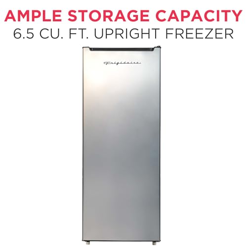 Image of Frigidaire EFRF694, 6.5 cu ft, Upright Freezer, Platinum Series, Stainless steel