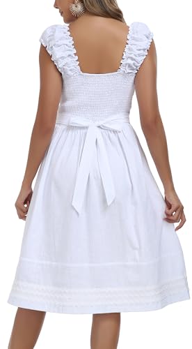 Image of Women's Mexican Dress Embroidered Causal Lace Party Dress