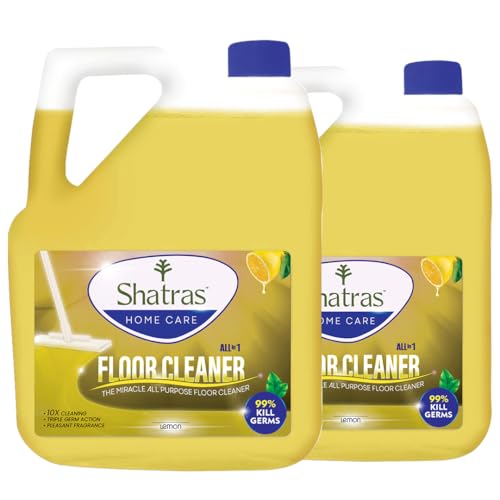 Shatras 5 Liter Lemon Surface & Floor Cleaner | 10X Cleaning...
